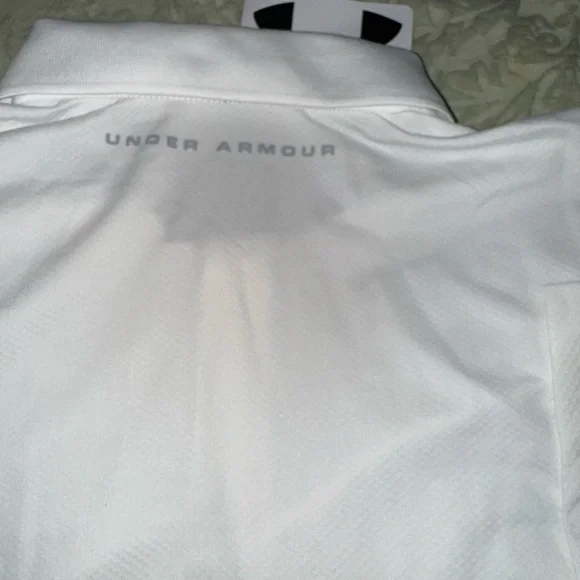 ❇️NWT❇️ Under Armour Youth White Polo Shirt - Picture 3 of 7